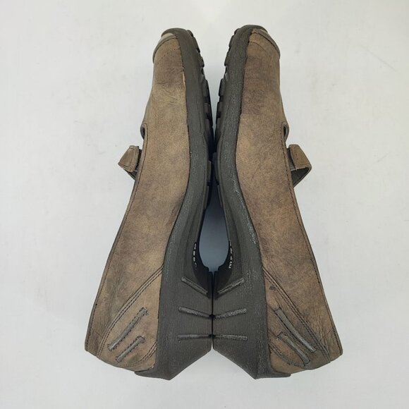 Merrell Women's Isabella Brindle Taupe Leather Loafers Size 7 - Picture 5 of 8